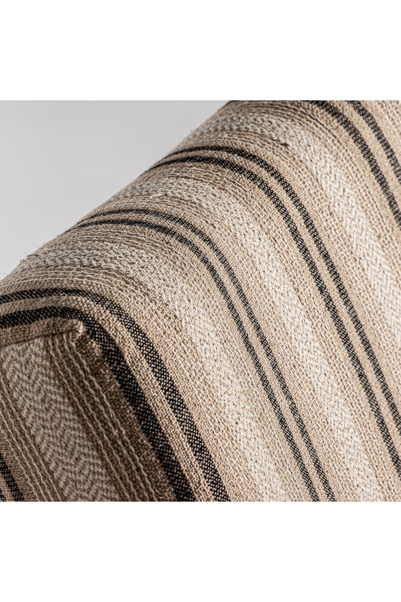 Beige Striped Lounge Armchair | Vical Home Nuk | Oroatrade.com