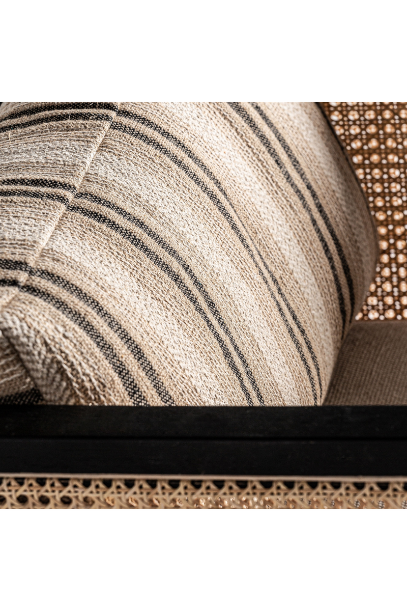 Beige Striped Rattan Accent Chair | Vical Home Nuk | Oroatrade.com