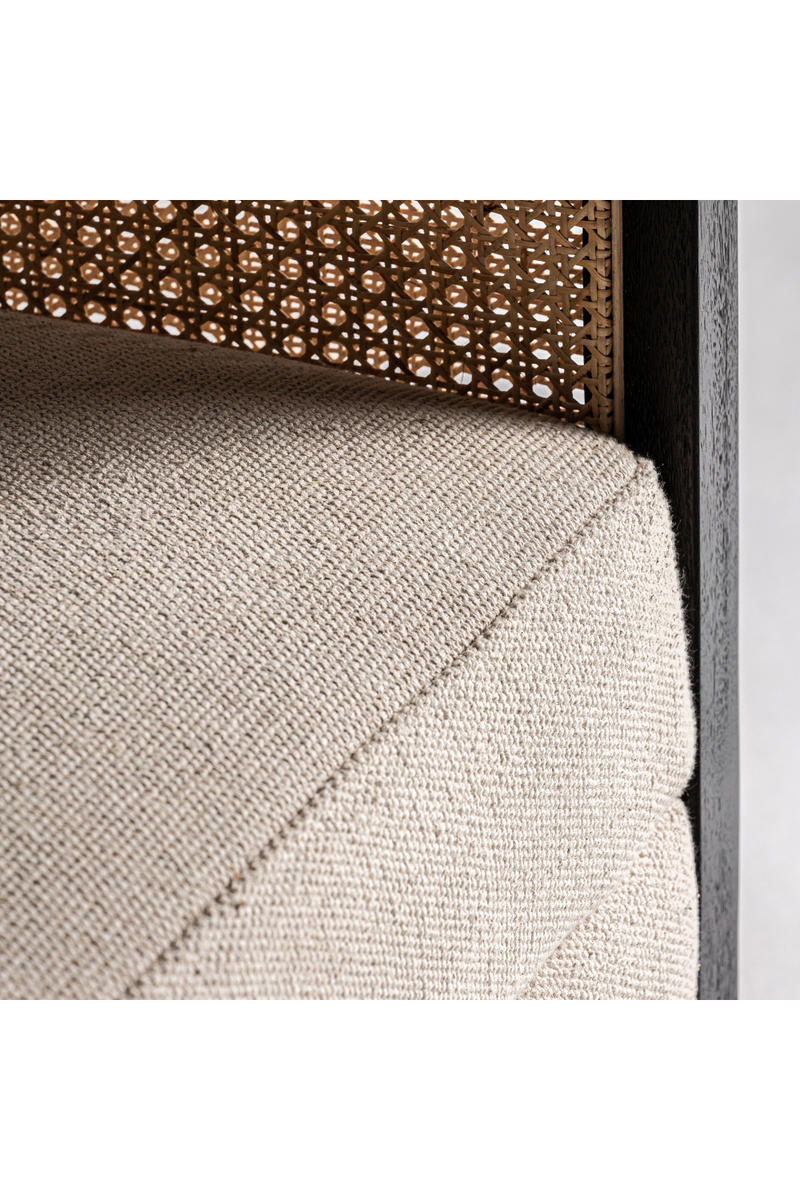 Beige Striped Rattan Accent Chair | Vical Home Nuk | Oroatrade.com