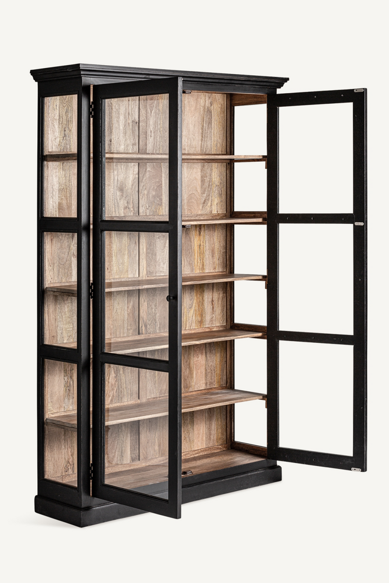 Black Mango Wood Display Cabinet | Vical Home Bavay | Oroatrade.com