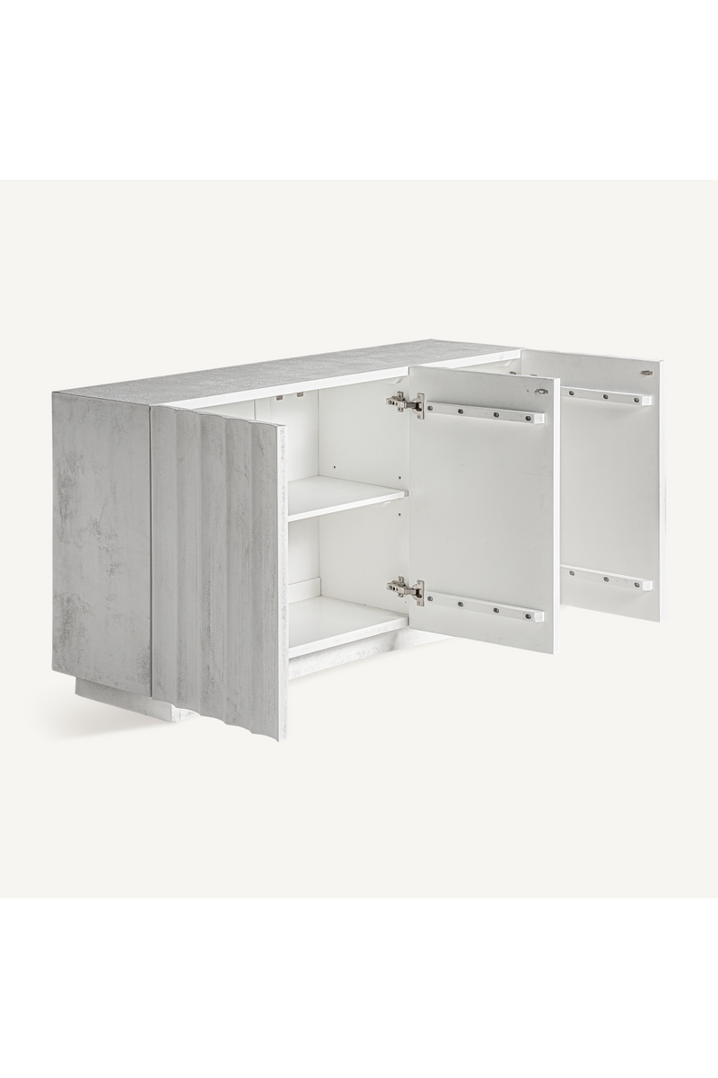 White Cement 3-Door Sideboard | Vical Home Mulcey | Oroatrade.com