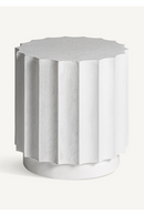 White Fluted Side Table | Vical Home Mulcey | Oroatrade.com