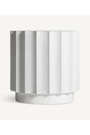 White Fluted Side Table | Vical Home Mulcey | Oroatrade.com