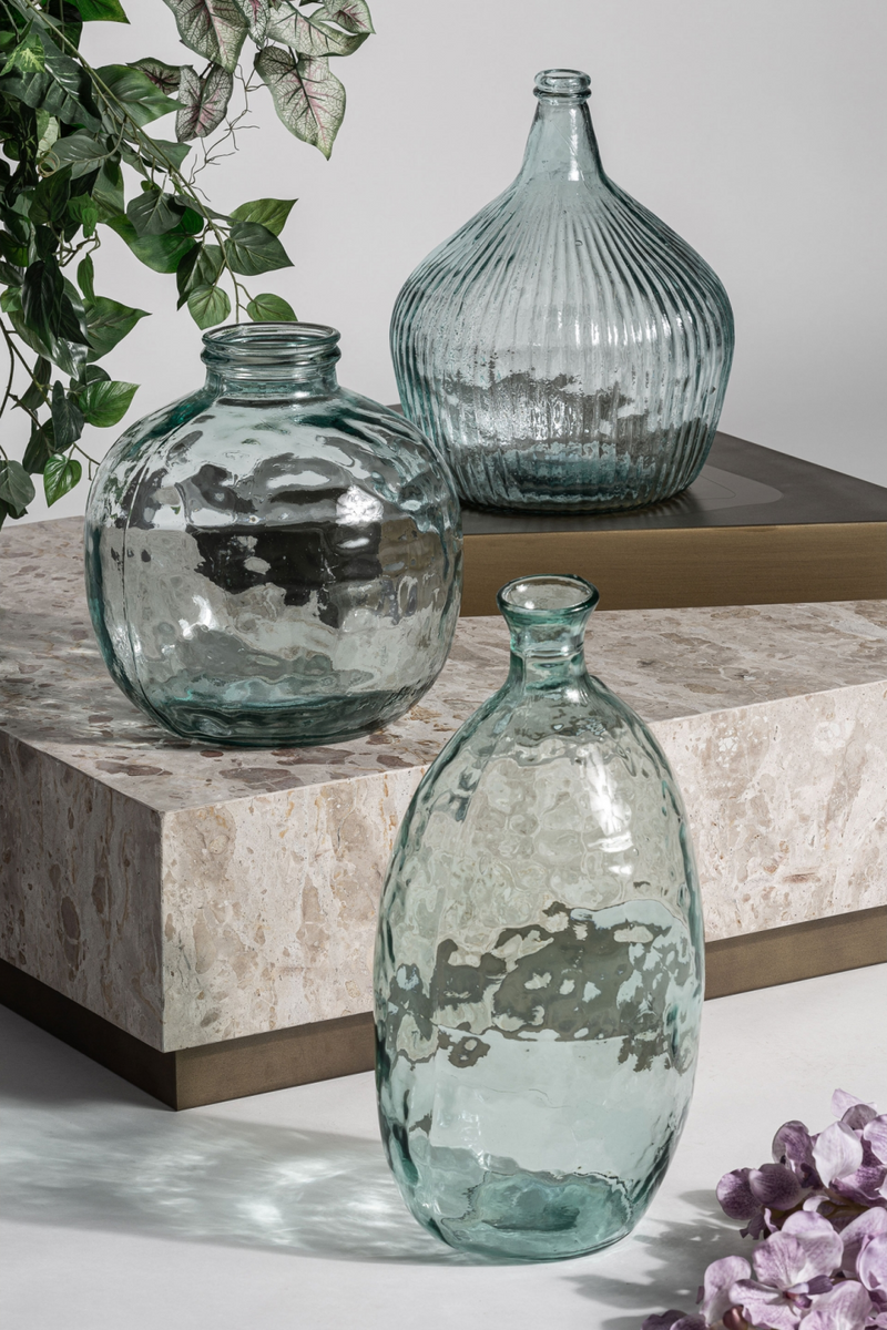 Ridged Glass Vase | Vical Home Sumaya | Oroatrade.com