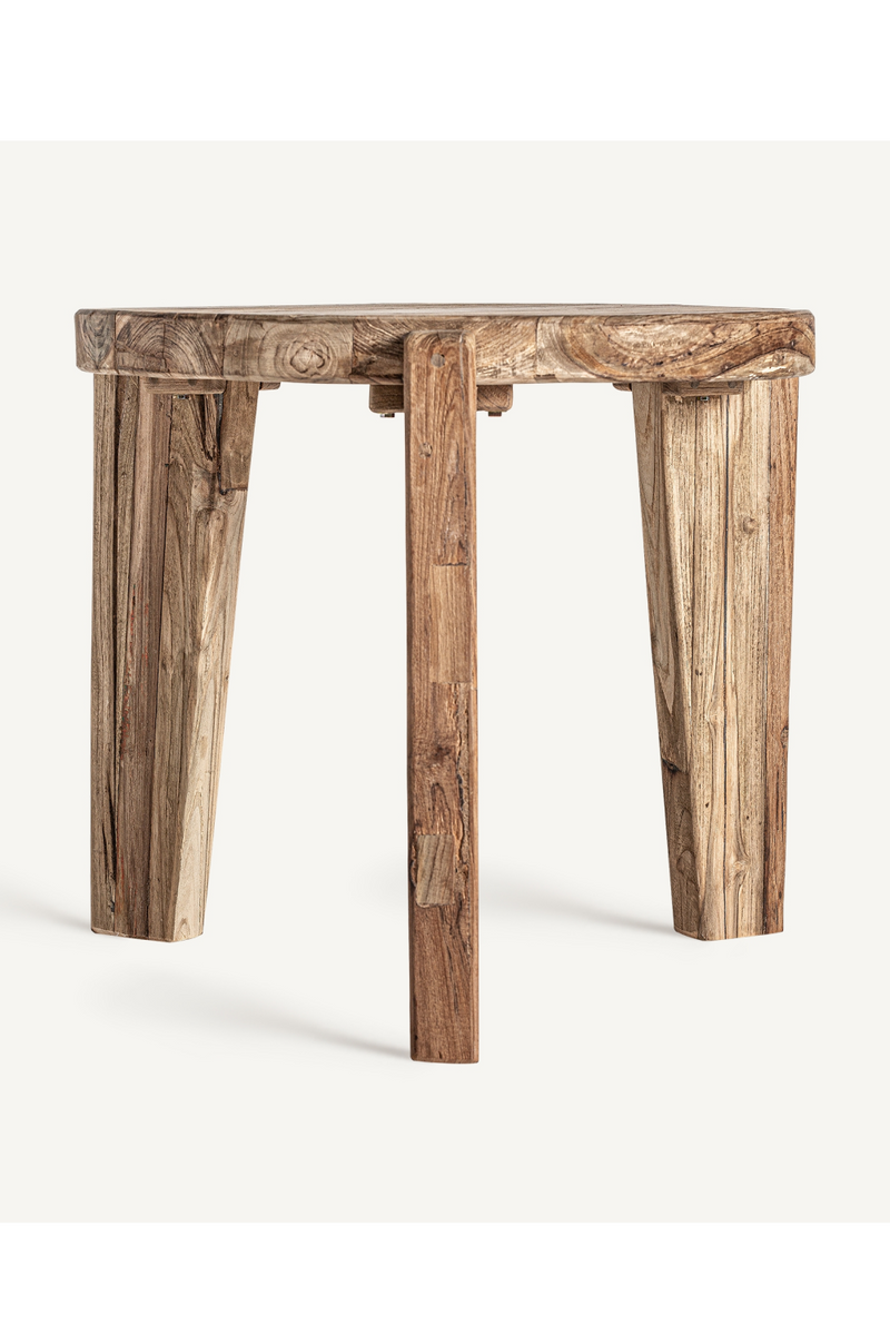 Natural Teak Round Side Table | Vical Home Lux