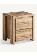 Teak 2-Drawer Nightstand | Vical Home Lux | Oroatrade.com