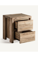 Teak 2-Drawer Nightstand | Vical Home Lux | Oroatrade.com