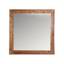 Teak Wood Square Mirror | Vical Home Lux