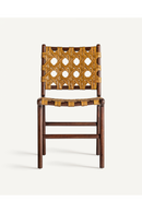 Yellow Leather Dining Chair (2) | Vical Home Strand | Oroatrade.com