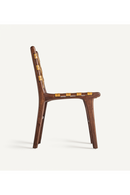 Yellow Leather Dining Chair (2) | Vical Home Strand | Oroatrade.com