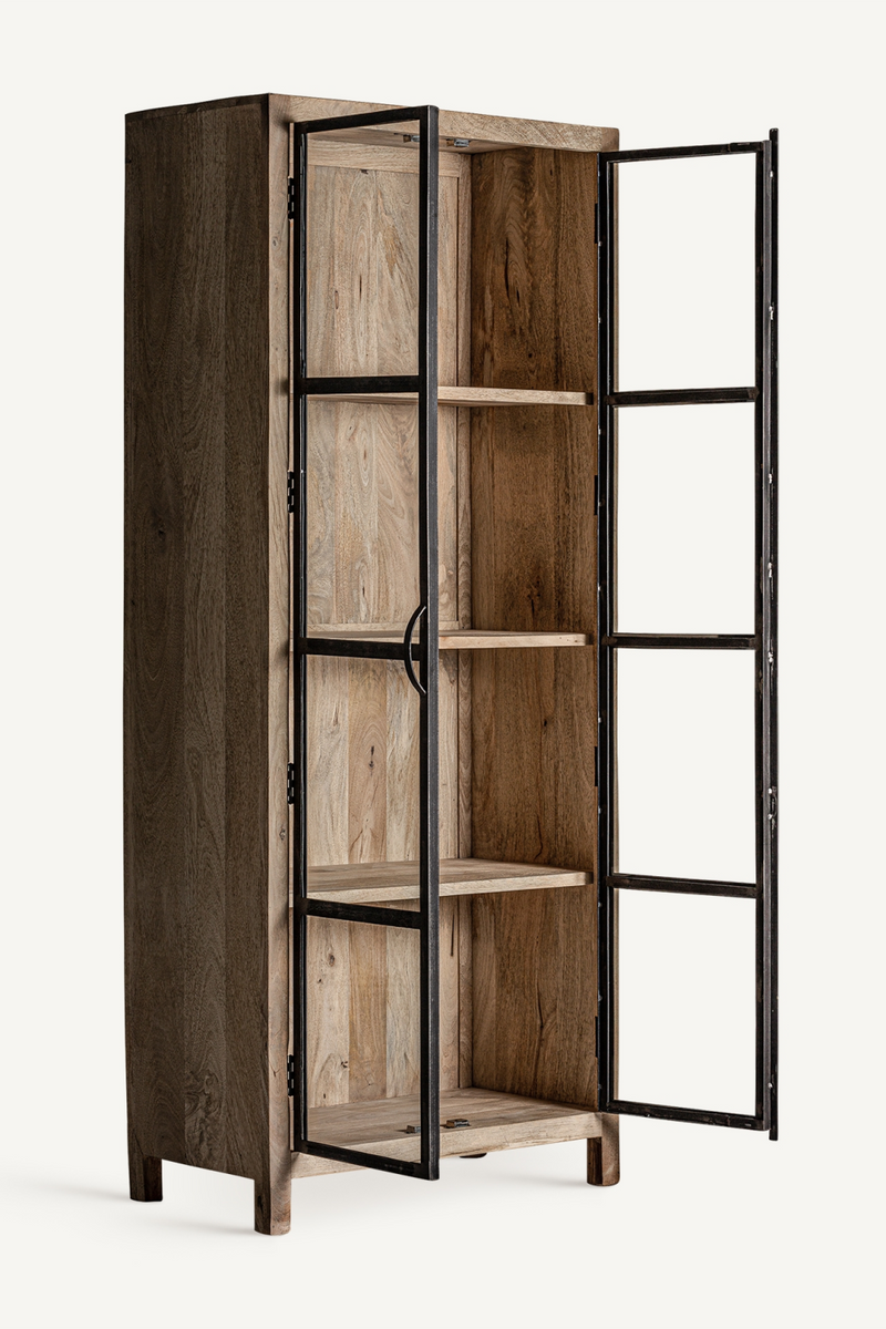 Mango Wood 2-Door Display Cabinet | Vical Home Weyer | Oroatrade.com