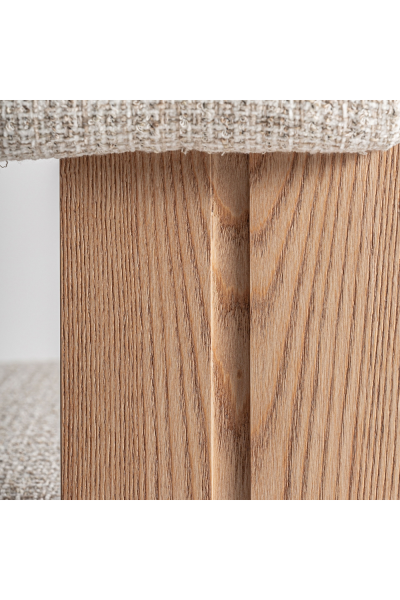 Natural Oak Curved Accent Chair | Vical Home Ustka | Oroatrade.com