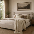 White Boucle Bed | Vical Home Chiari