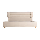White Boucle Bed | Vical Home Chiari