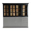 Hospitality furniture - Black Wooden Modular Display Cabinet - www.oroatrade.com