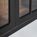 Hospitality furniture - Black Wooden Modular Display Cabinet - www.oroatrade.com