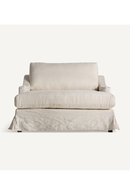 Off-white Skirted Chaise Longue | Vical Home Kemence | Oroatrade.com