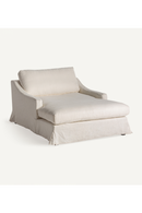 Off-white Skirted Chaise Longue | Vical Home Kemence | Oroatrade.com