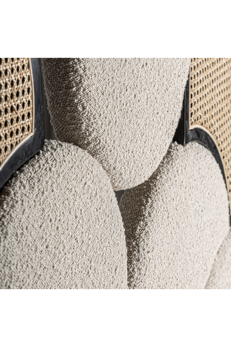 Bouclé and Rattan Headboard | Vical Home Prati | Oroatrade.com