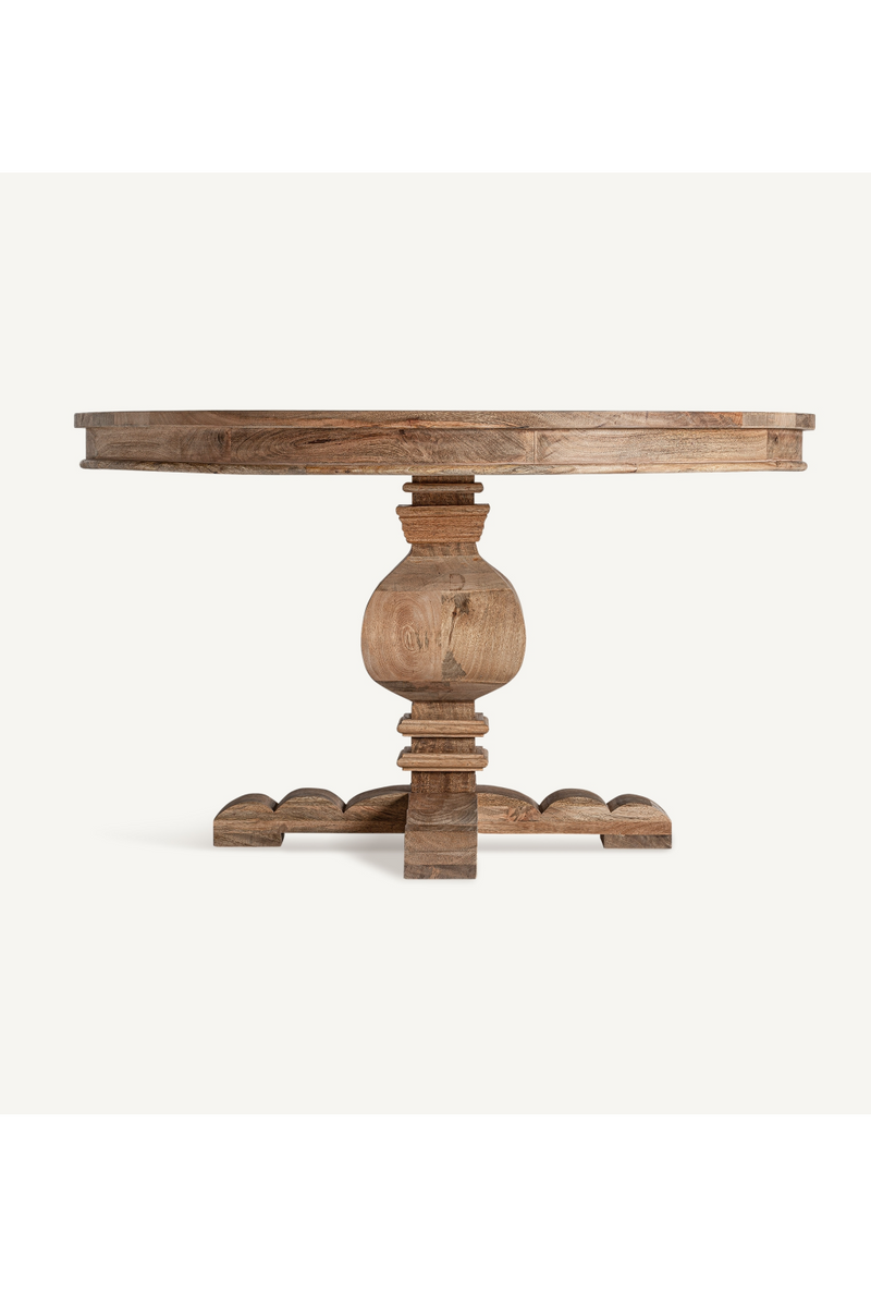 Natural Wooden Monopod Dining Table | Vical Home Kehrig | Oroatrade.com