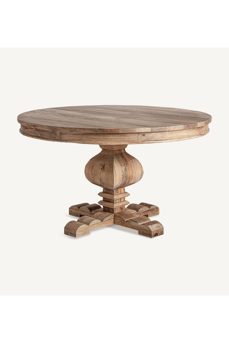 Natural Wooden Monopod Dining Table | Vical Home Kehrig | Oroatrade.com