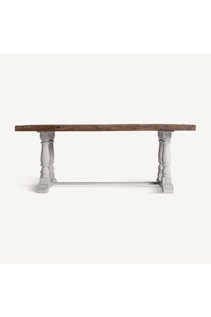 Wooden White Base Dining Table | Vical Home Cirella | Oroatrade.com