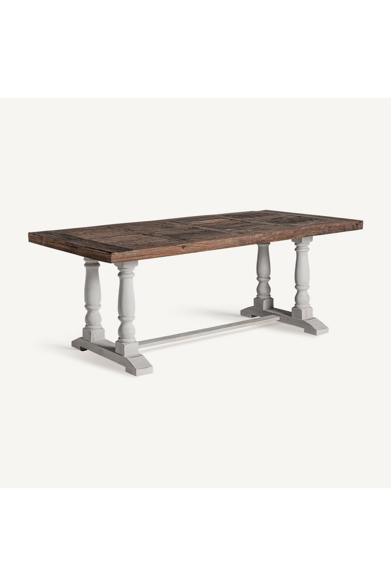 Wooden White Base Dining Table | Vical Home Cirella | Oroatrade.com