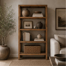 Elm Wood 4-Layer Bookcase | Vical Home Udine
