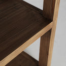 Elm Wood 4-Layer Bookcase | Vical Home Udine