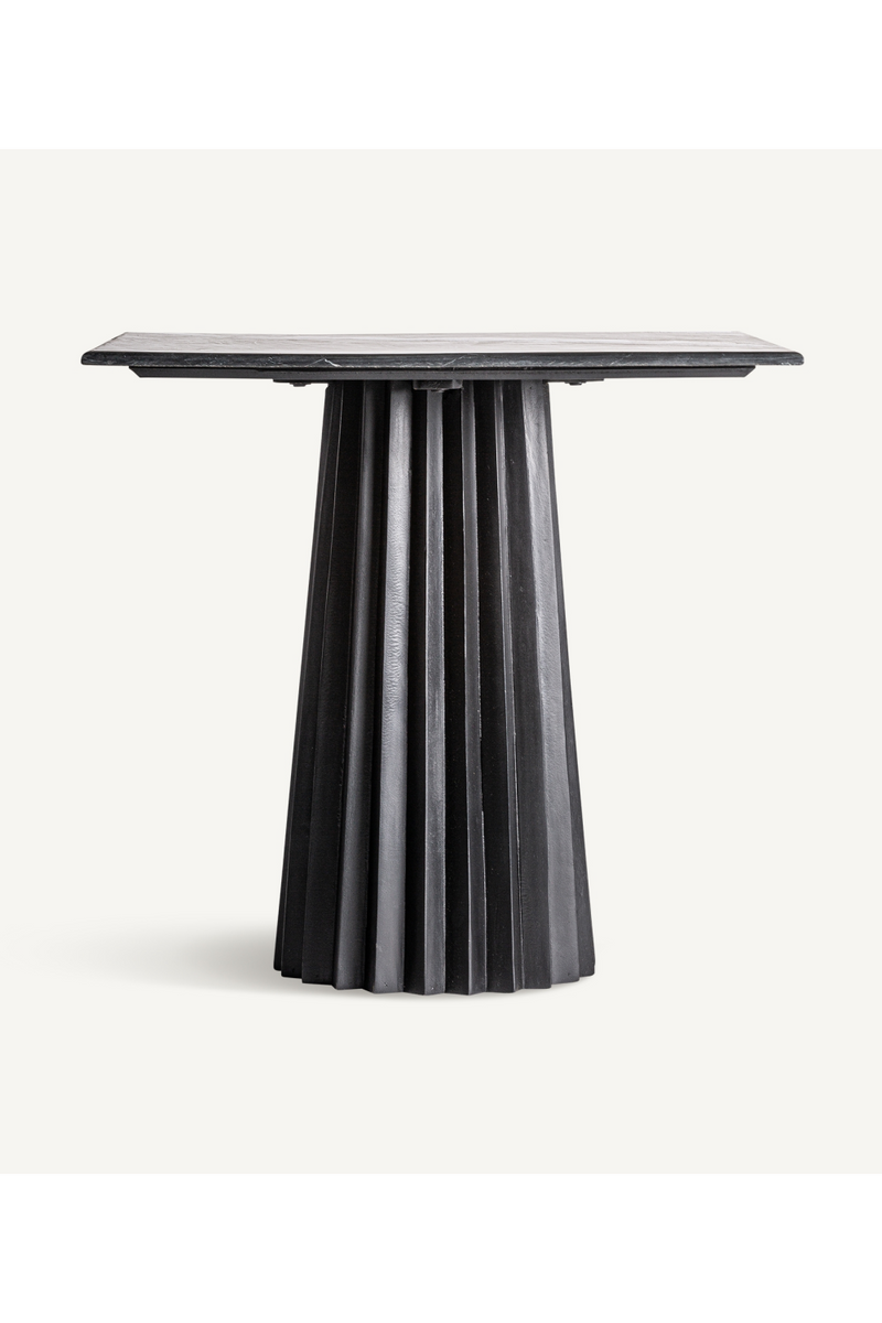 Fluted Base Wooden Bar Table | Vical Home Plisse | Oroatrade.com