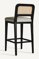 Black Rubber Wood Barstool | Vical Home Madison | Oroatrade.com