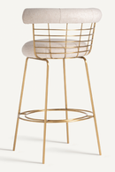 Brass Framed Counter Stool | Vical Home Tresivio | Oroatrade.com