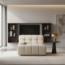 Hospitality furniture - White Square-Tufted Module Sofa - www.oroatrade.com