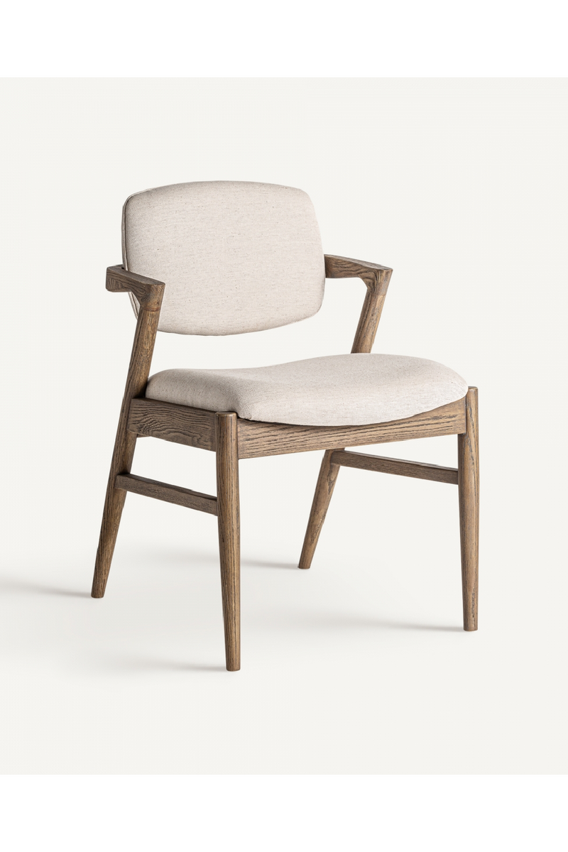 Ash Wood Beige Accent Chair | Vical Home Polch | Oroatrade.com