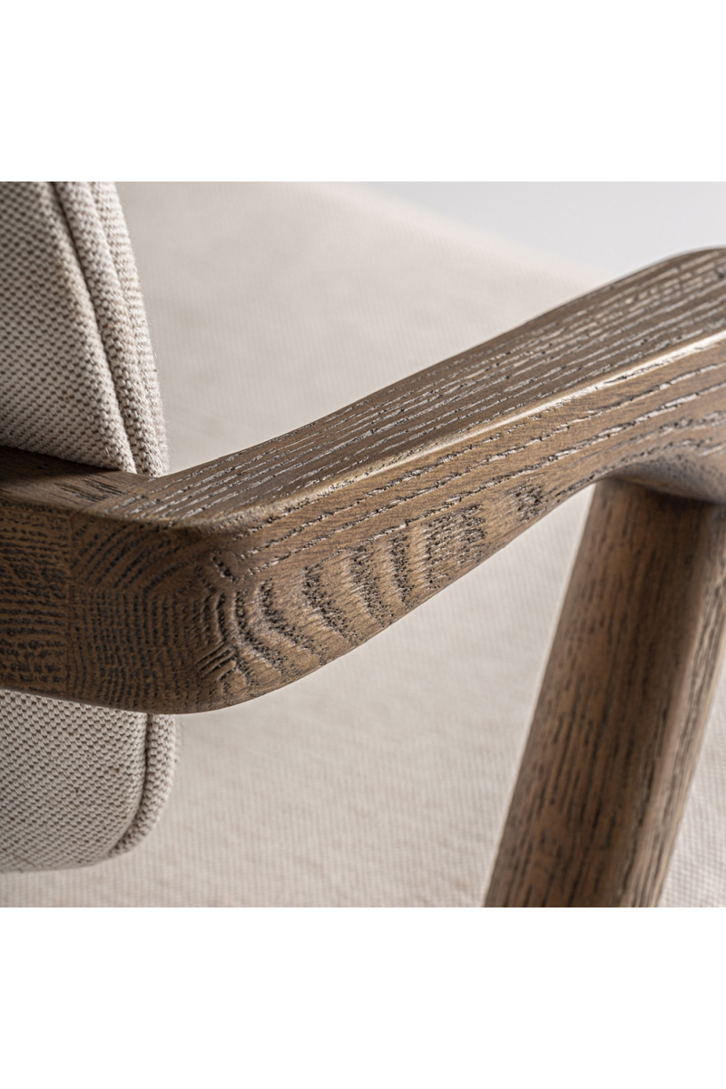 Ash Wood Beige Accent Chair | Vical Home Polch | Oroatrade.com