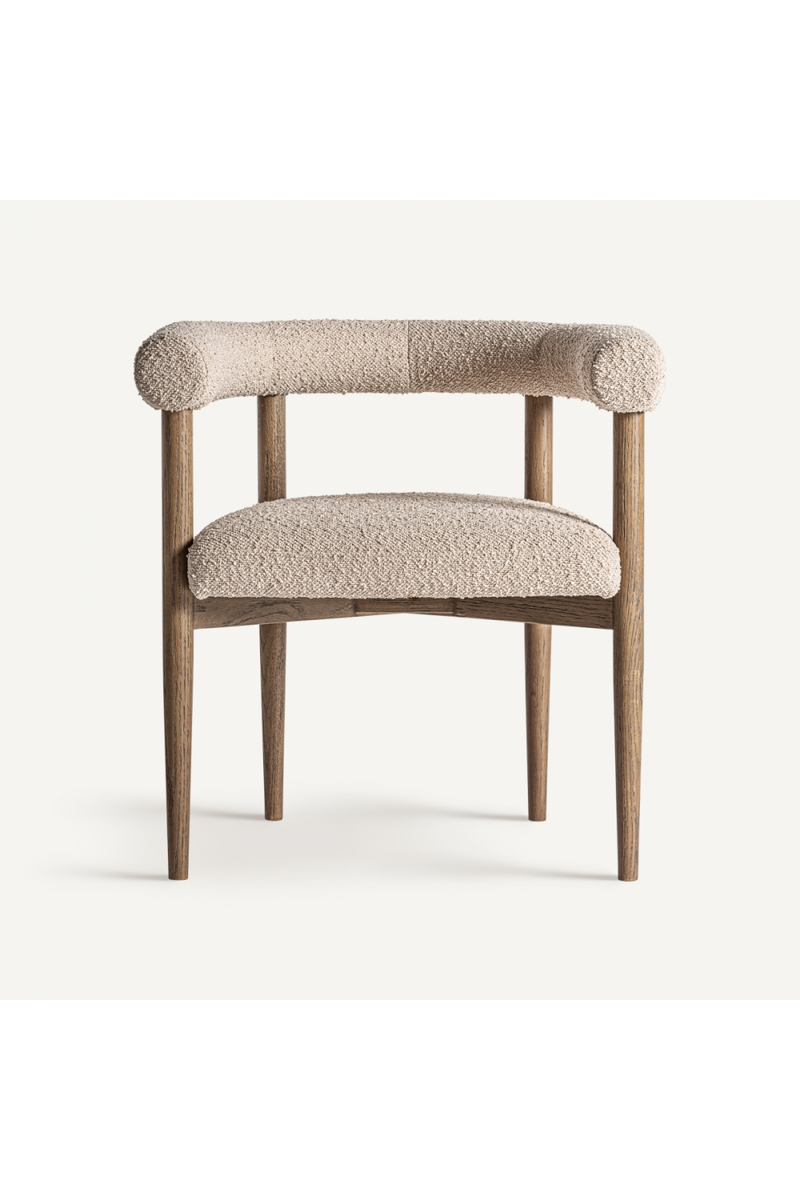 Ash Framed Curve Accent Chair | Vical Home Bullay | Oroatrade.com