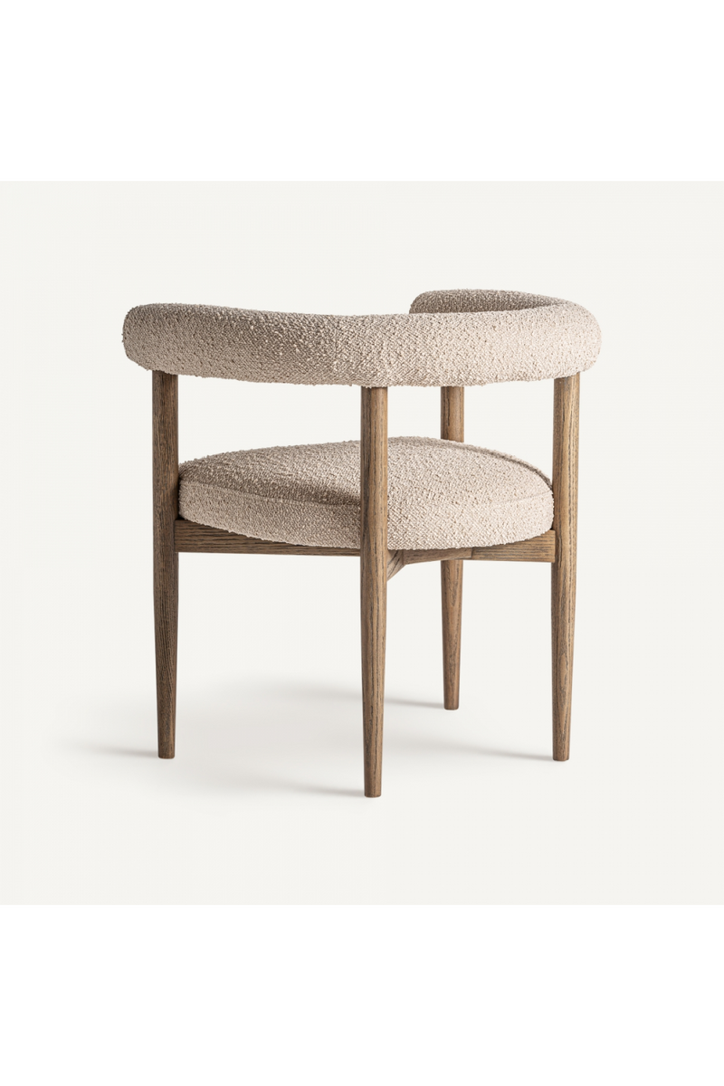 Ash Framed Curve Accent Chair | Vical Home Bullay | Oroatrade.com