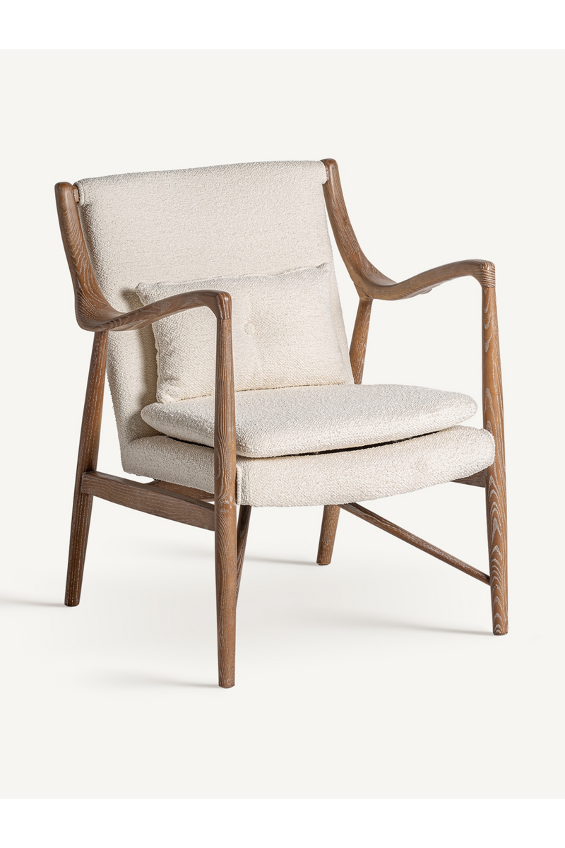 Ash Framed Bouclé Armchair | Vical Home Morbach | Oroatrade.com