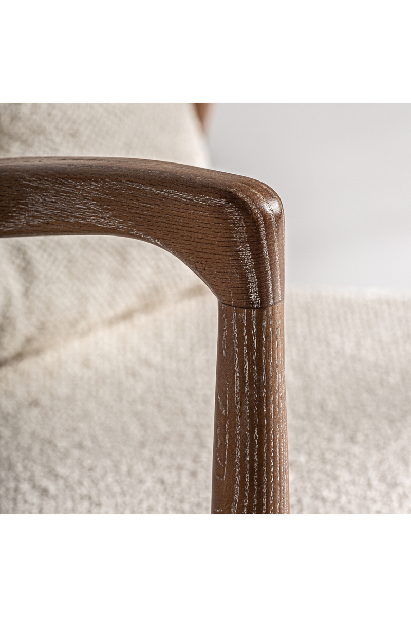 Ash Framed Bouclé Armchair | Vical Home Morbach | Oroatrade.com