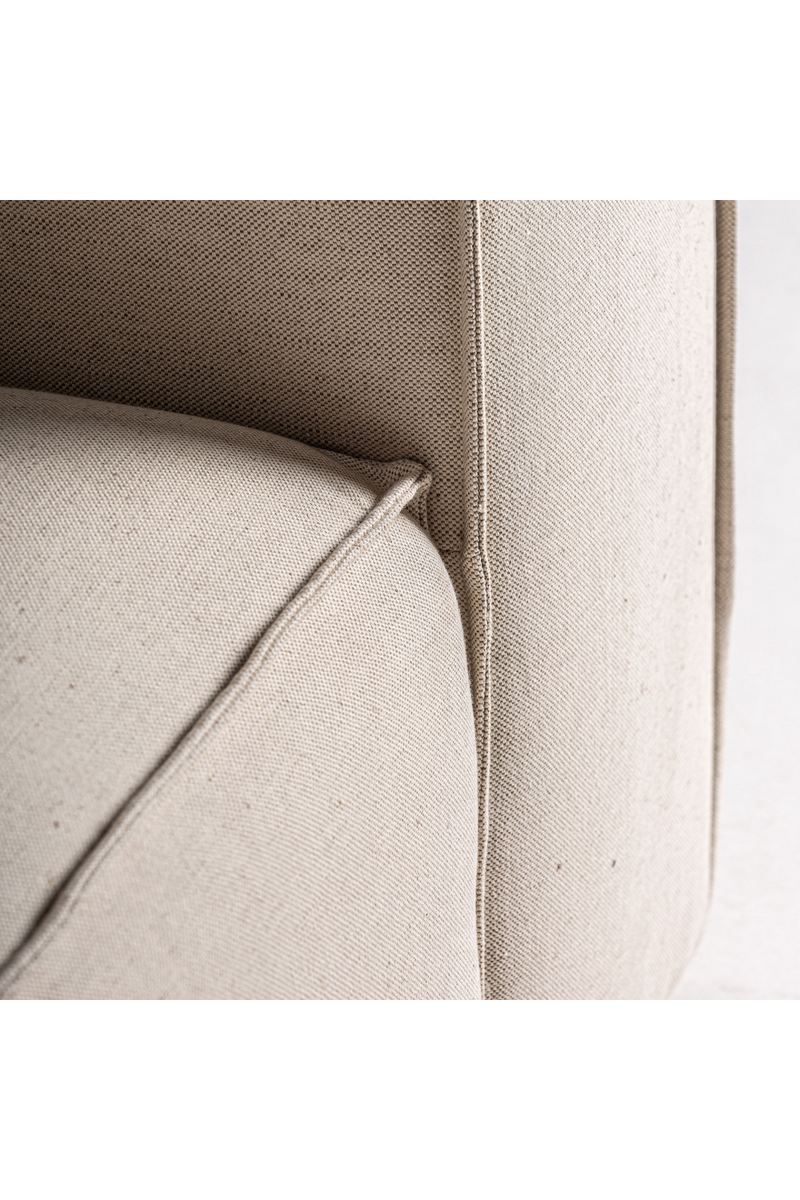 White Linen Angular Armchair | Vical Home Krakau | Oroatrade.com