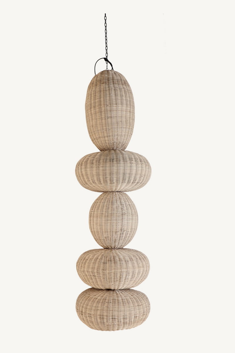 Oval Rattan Hanging Lamp M | Vical Home Tekax | Oroatrade.com