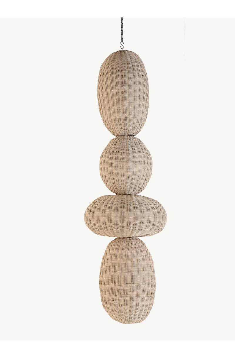 Oval Rattan Hanging Lamp M | Vical Home Tekax | Oroatrade.com