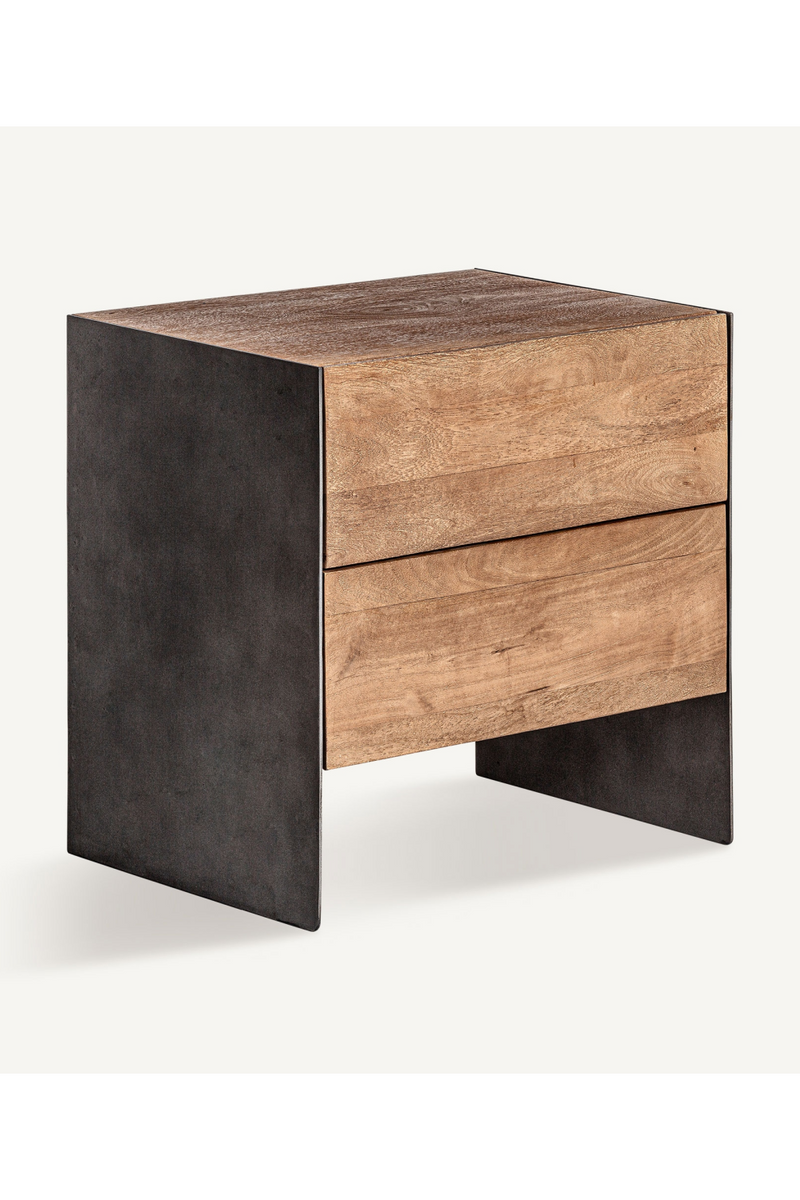 Mango Wood 2-Drawer Nightstand | Vical Home Killeany | Oroatrade.com