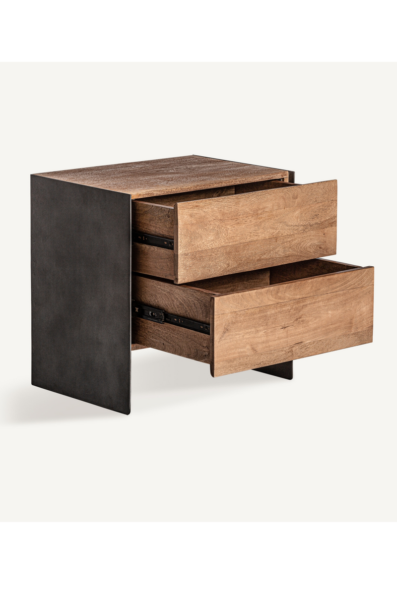 Mango Wood 2-Drawer Nightstand | Vical Home Killeany | Oroatrade.com