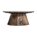 Brown Marble Round Coffee Table | Vical Home Walding