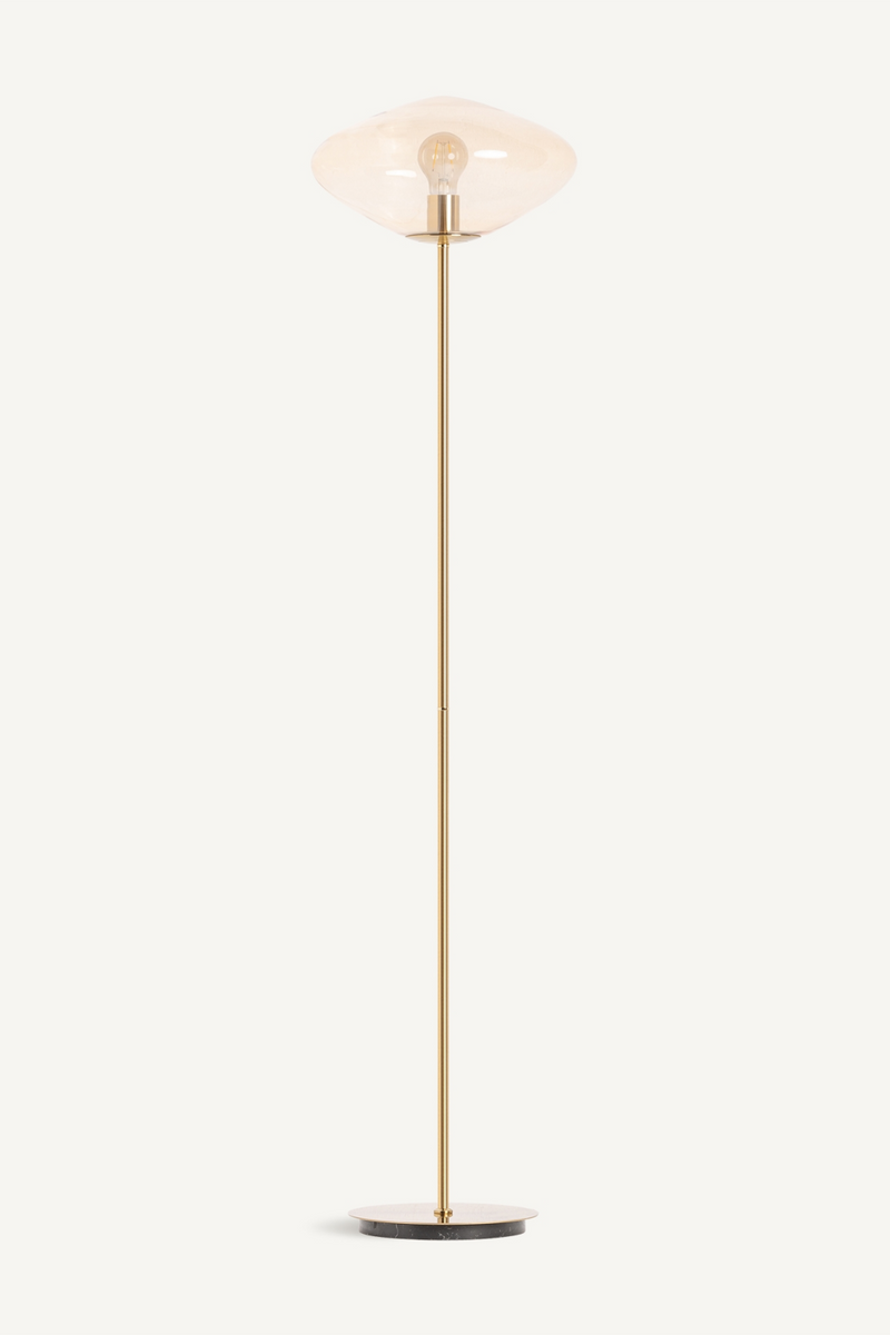 Gold Art Deco Floor Lamp | Vical Home Mel | Oroatrade.com