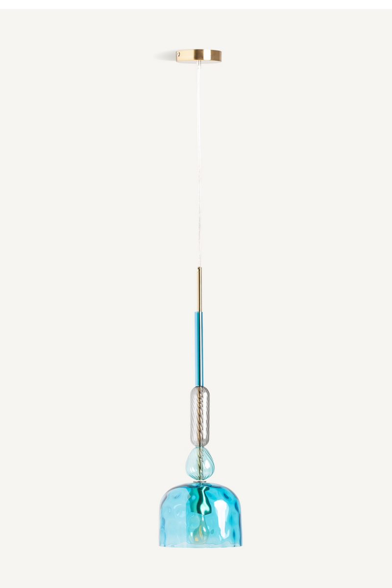 Turquoise Glass Hanging Lamp | Vical Home Micah | Oroatrade.com