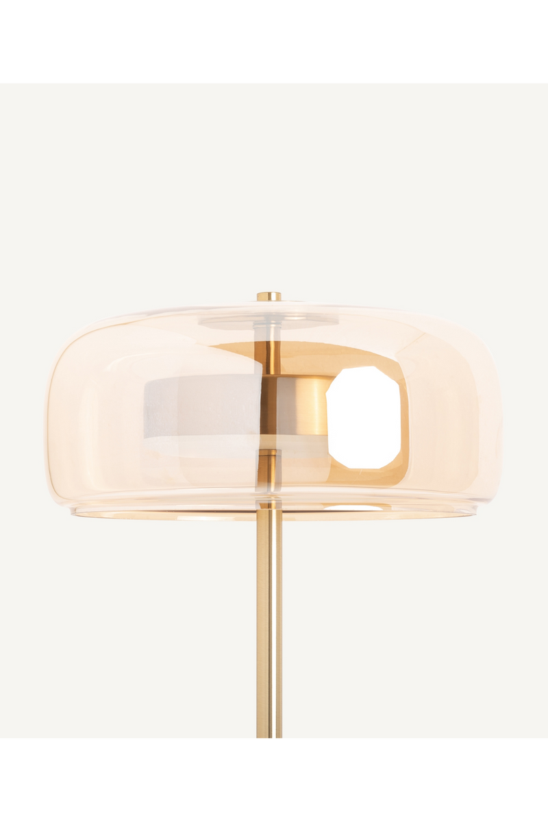 Gold Glass Table Lamp | Vical Home Leslia | Oroatrade.com