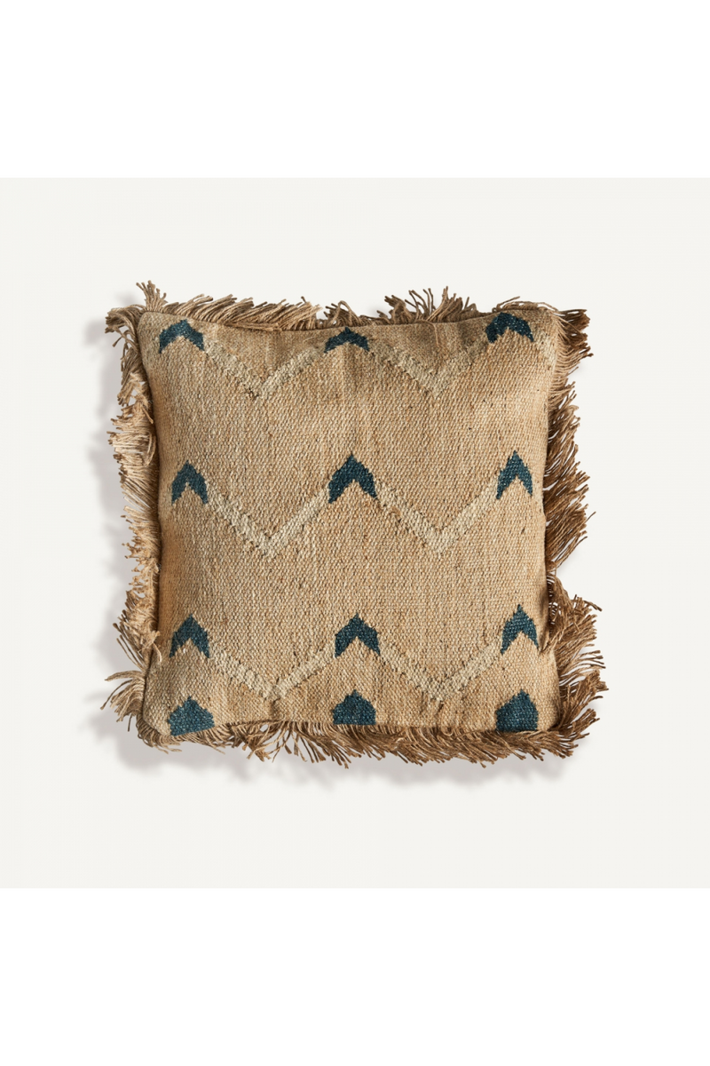 Fringed Jute Kilim Cushion | Vical Home Keith | Oroatrade.com