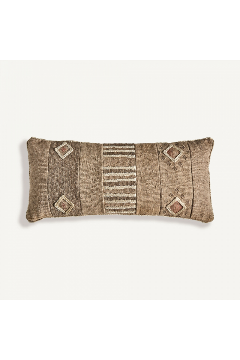 Brown Jute Rectangular Cushion | Vical Home Elgen | Oroatrade.com